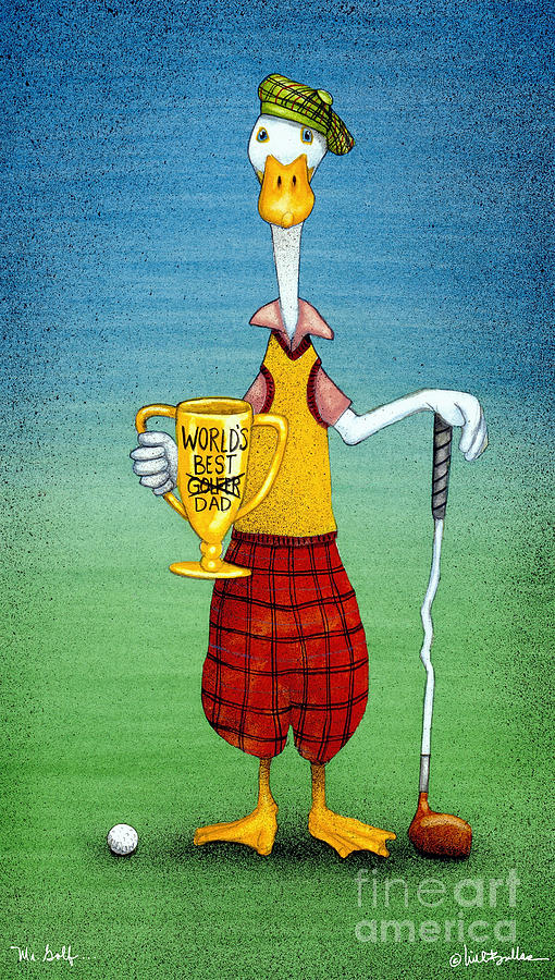 Golf Painting - Mr Golf... by Will Bullas