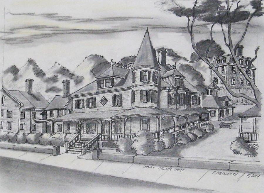 Mr Greeses Home Drawing by Paul Meinerth