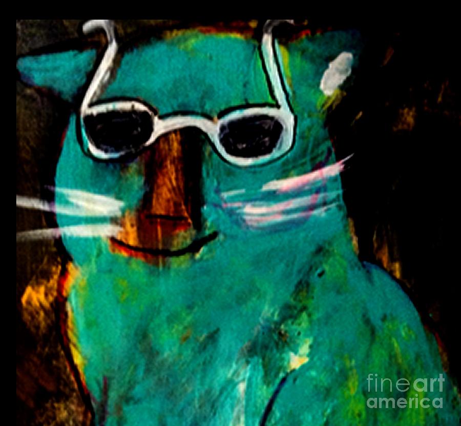 Cat Painting - Mr. Kool by James and Donna Daugherty