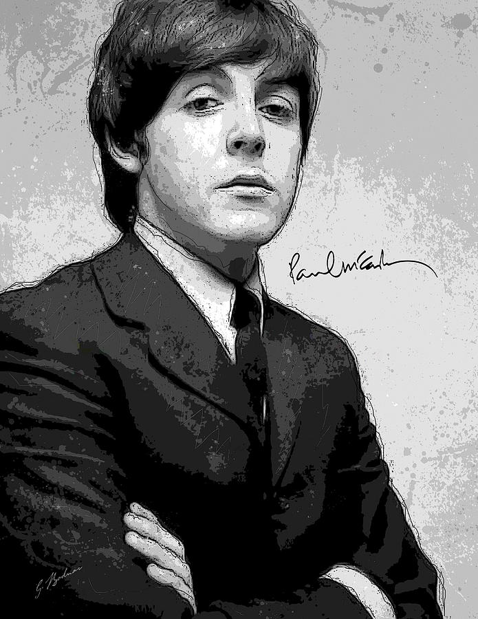 Mr. McCartney Digital Art by Gary Bodnar