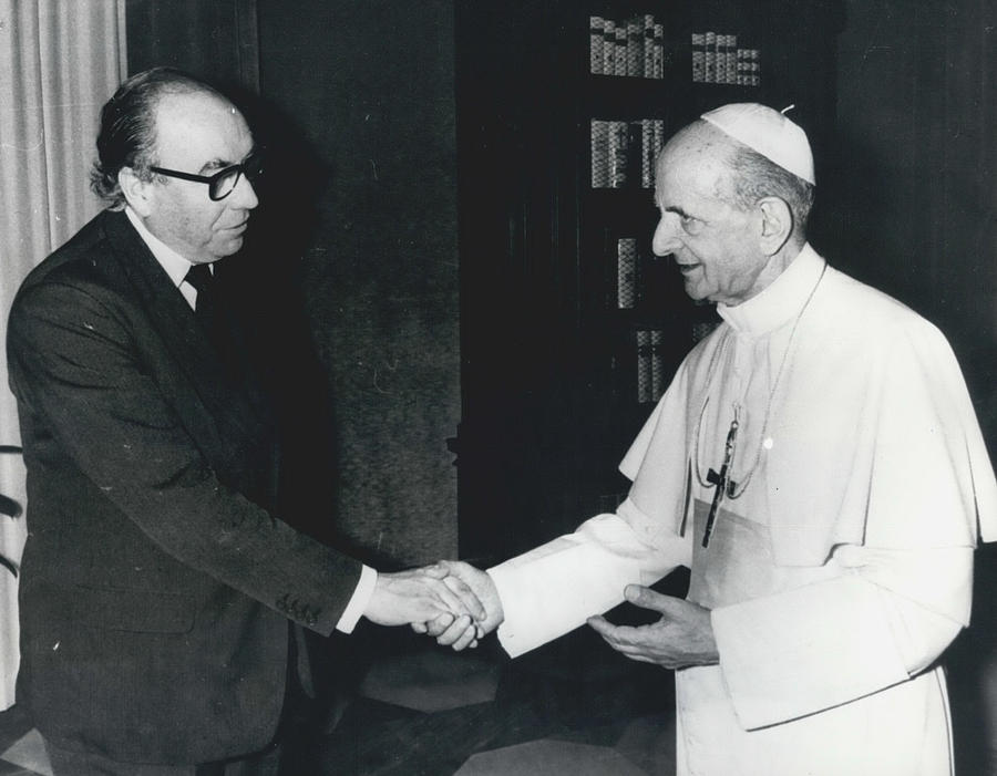 Mr. Roy Jenkins Visits The Pope Photograph by Retro Images Archive