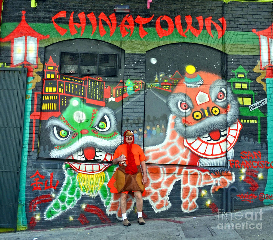 Mr Special on the loose in Chinatown in San Francisco  Photograph by Jim Fitzpatrick