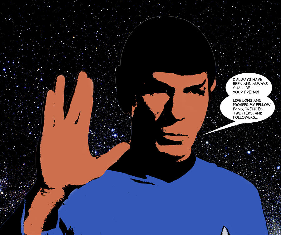 Mr. Spock Digital Art by Saad Hasnain