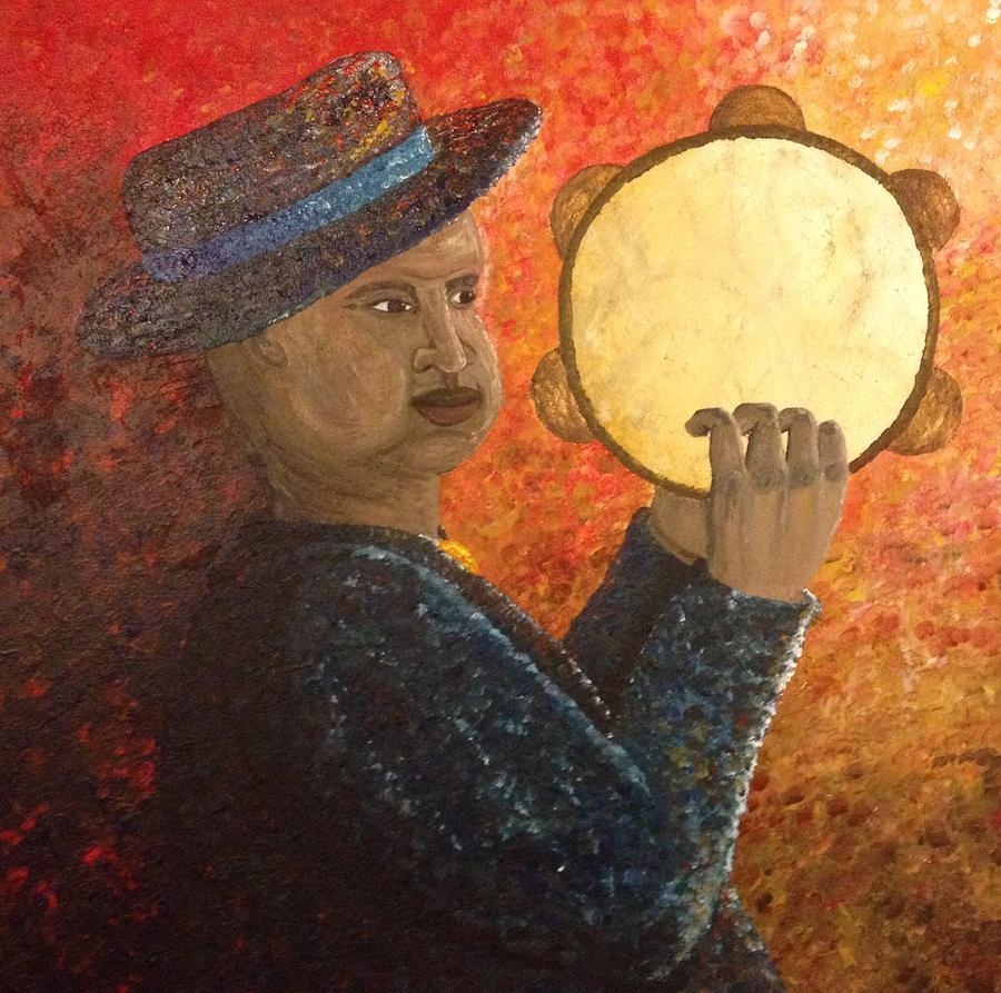 Mr Tambourine Man Painting By Kolene Parliman