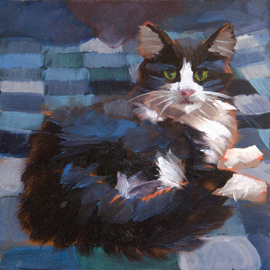 Mr. Tuxedo Painting by Alice Leggett