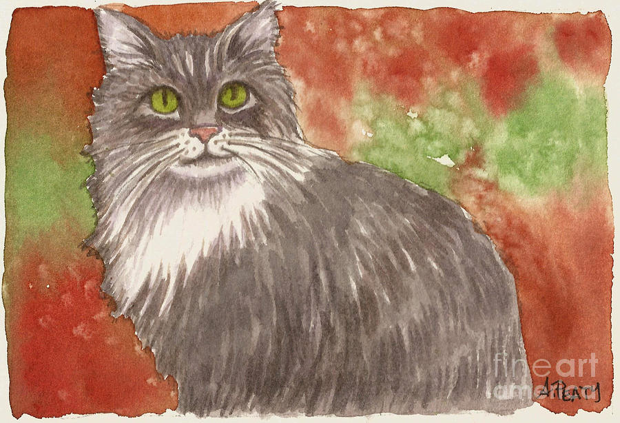 Mr. Whiskers Painting by Audrey Peaty