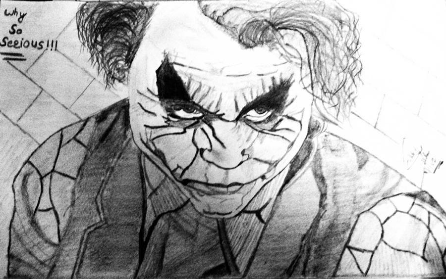 Mr.Joker Drawing by Nikhil Khosla - Fine Art America