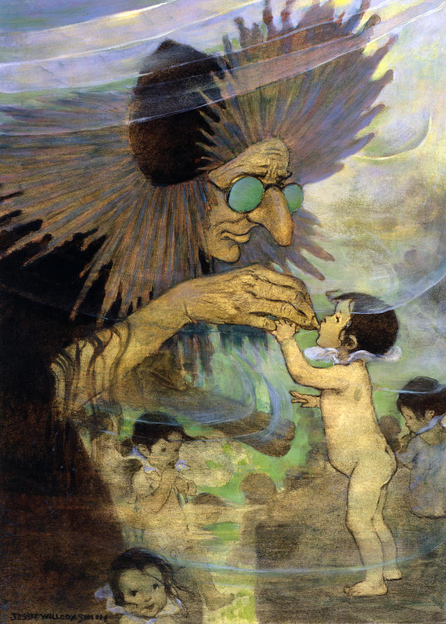 Mrs Bedonebyasyoudid. The Water Babies Painting by Jessie Willcox Smith