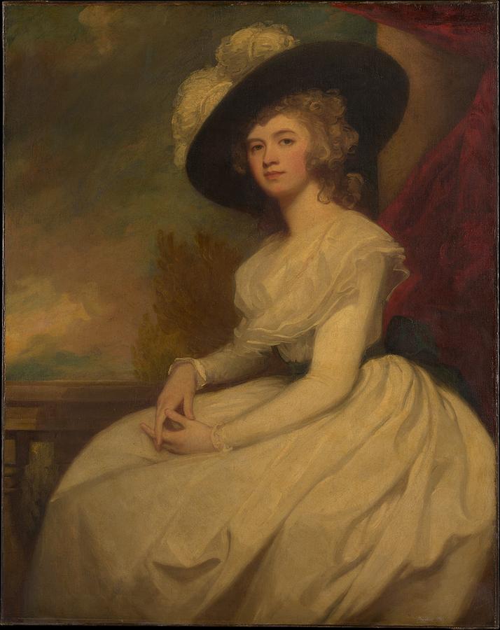 Mrs. Bryan Cooke Frances Puleston Painting by George Romney - Fine Art ...