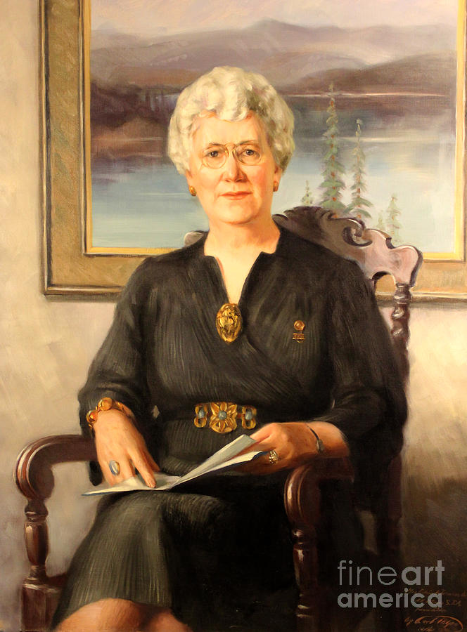Mrs. Edwin N. Johnson 1941 Painting by Art By Tolpo Collection