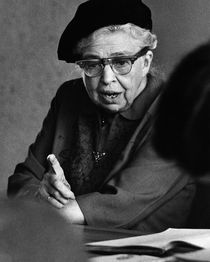 Mrs. Eleanor Roosevelt Photograph by Rollie McKenna