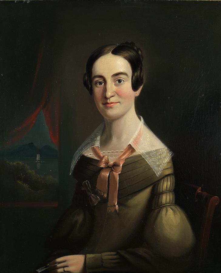 Portrait Painting - Mrs. Eunice Hall Of Portland, Maine by William Matthew Prior