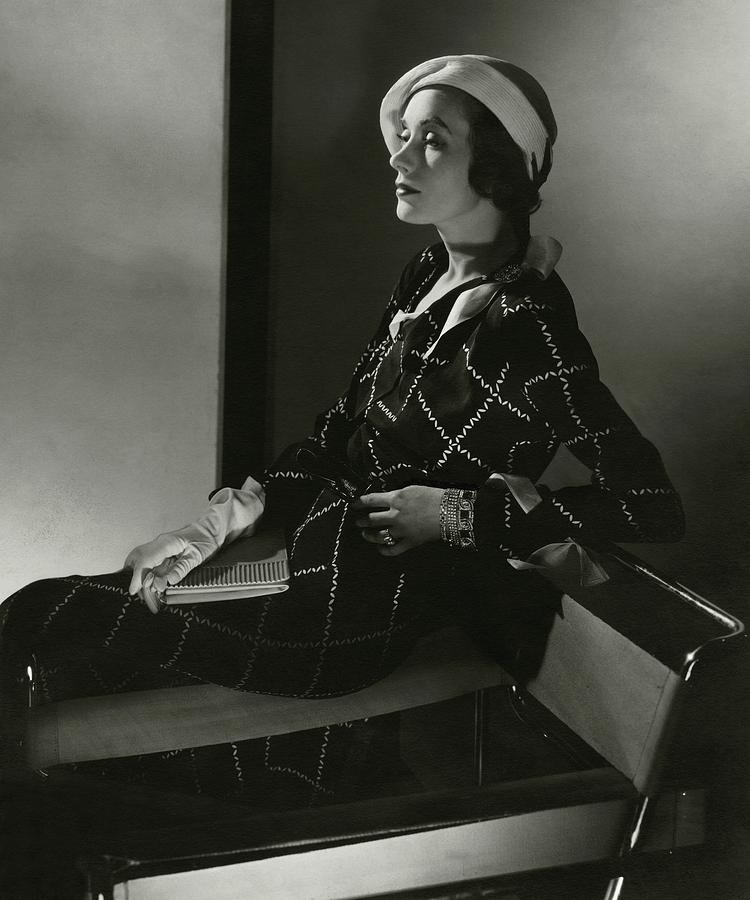 Mrs. Francis A. Wyman In A Crepe Dress Photograph by Edward Steichen