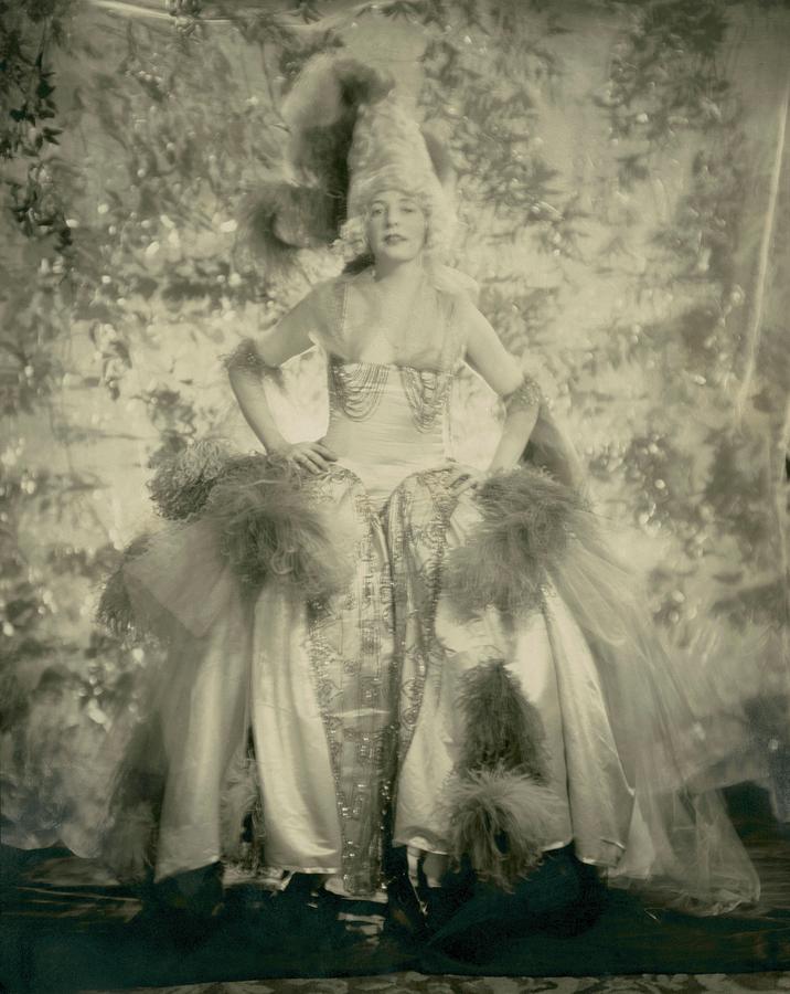 Mrs. J. Philip Benkard Wearing A Hoop Skirt Photograph by Edward Steichen