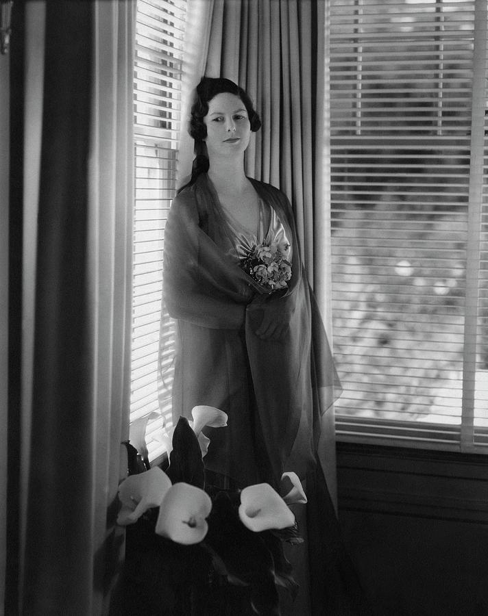 Mrs. Jeremiah F. Sullivan In A Hostess Gown Photograph by Edward Steichen