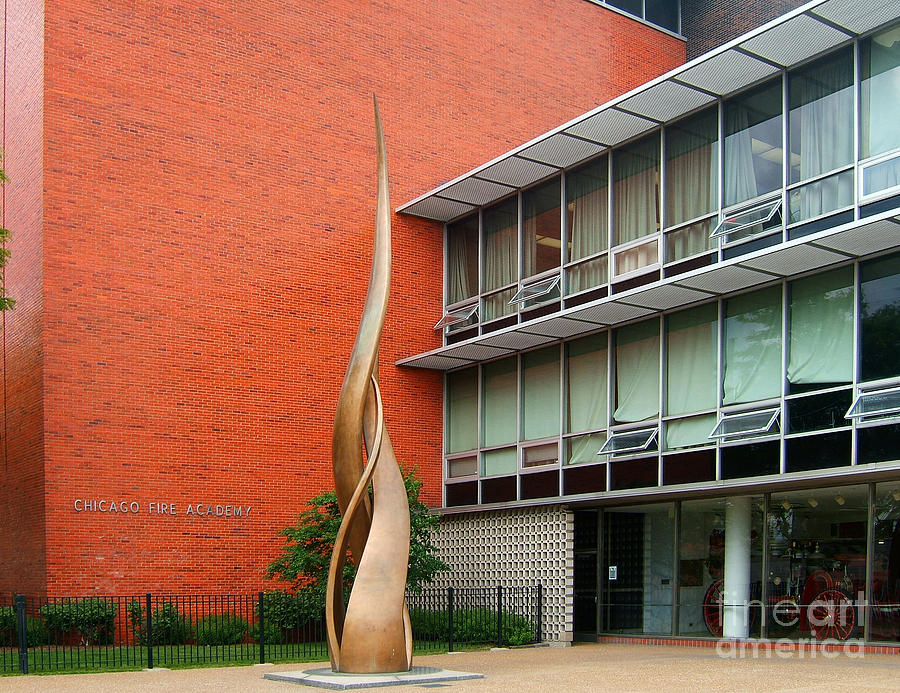 Chicago Fire Academy building Photograph by Wernher Krutein | Fine Art ...