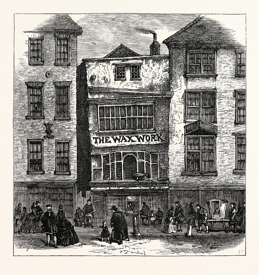 Castle Drawing - Mrs. Salmons Waxwork Fleet Street Palace Of Henry Viii by English School