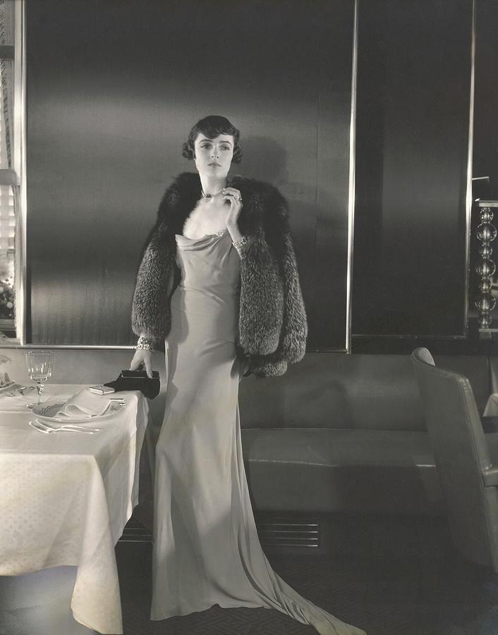 Mrs. William Wetmore Wearing A Gunther Dress Photograph by Edward Steichen