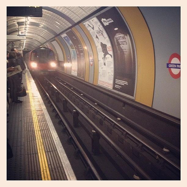 London Photograph - #mrusag89 #london #londra #train #tube by Alessandro Serratore