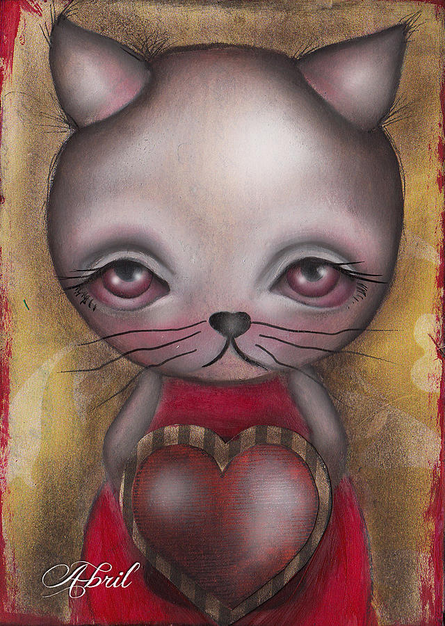 Ms. Cat Painting by Abril Andrade