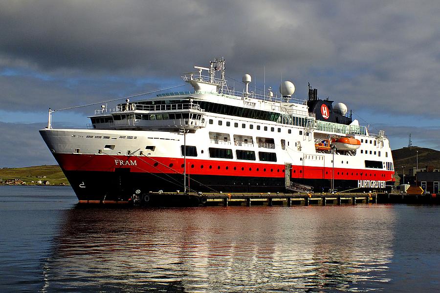 Ms Fram Cruise Ship Photograph by Anne Macdonald