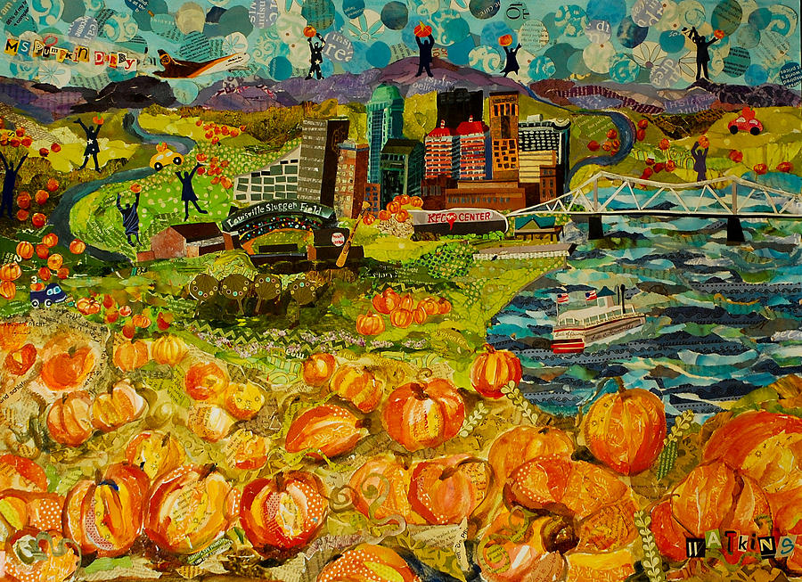 Louisville Painting - M.S. Pumpkin Derby by Beth Watkins