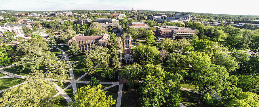MSU and Beaumont Tower Photograph by John McGraw