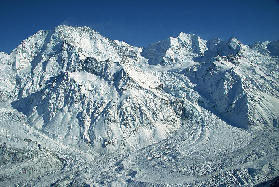 Mt Cook And Mt Tasman In Aerial View Photograph by Colin Monteath