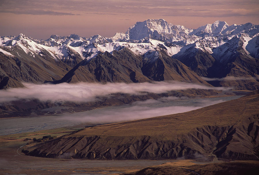 Mt Cook Godley And Mccauley Valleys Photograph by Colin Monteath Mt Cook Godley And Mccauley Valleys Photograph by Colin Monteath