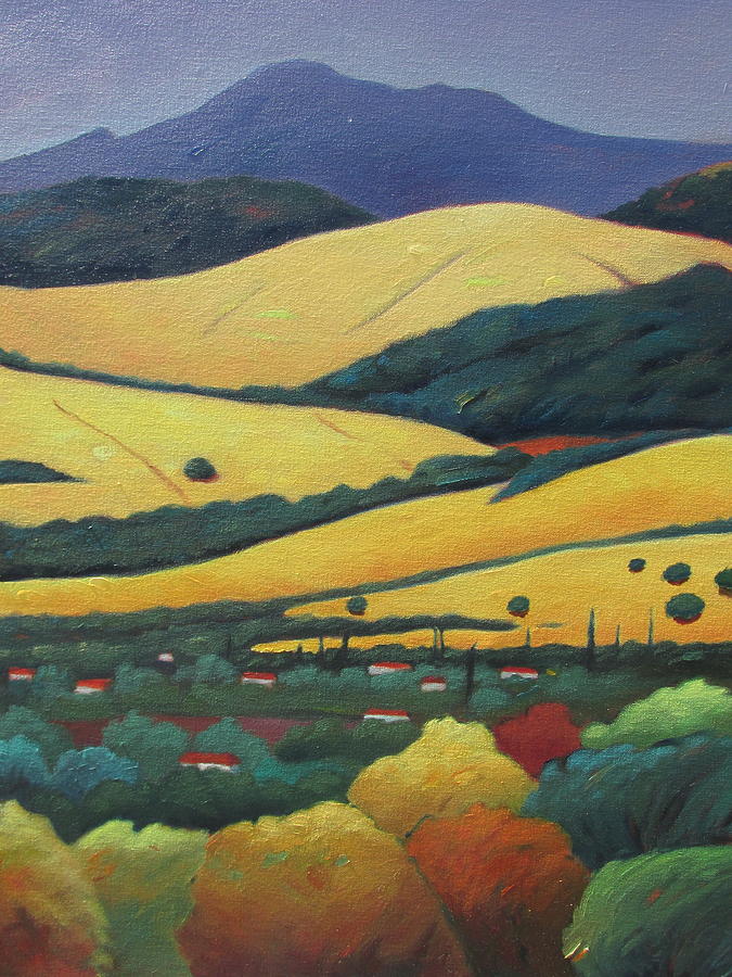 Mt. Diablo in Distance Painting by Gary Coleman