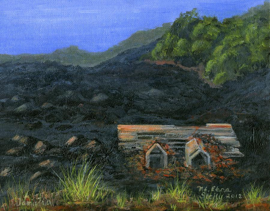 Mt. Etna Painting