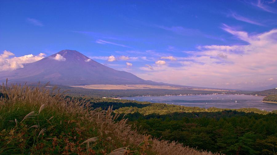 Mt. Fuji And Lake Yamanaka In Early Photograph by Masahiro Noguchi