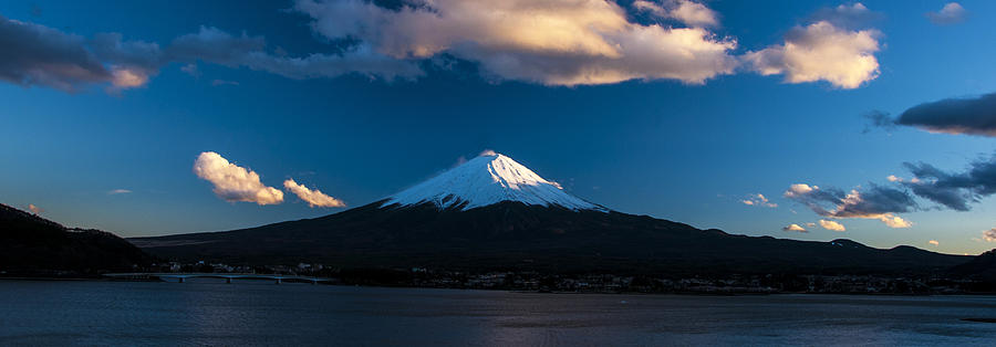 Mt Fuji at Sunset pano Photograph by Matt Swinden