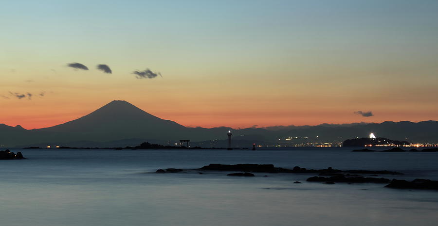 Mt. Fuji From Hayama Photograph by Yano Keisuke