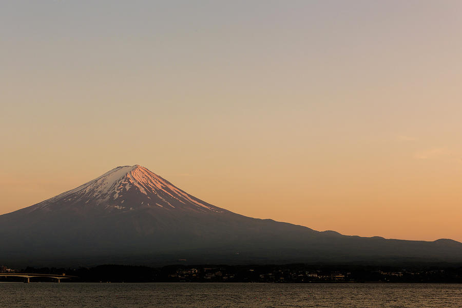 Mt. Fuji Of Evening Glow, Kawaguchiko Photograph by Ultra.f