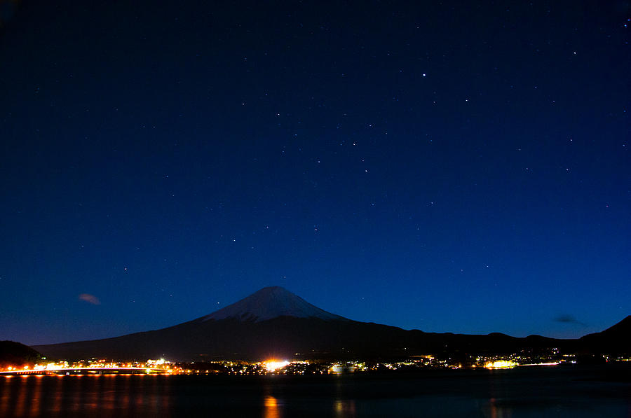 Mt Fuji under the stars Photograph by Matt Swinden