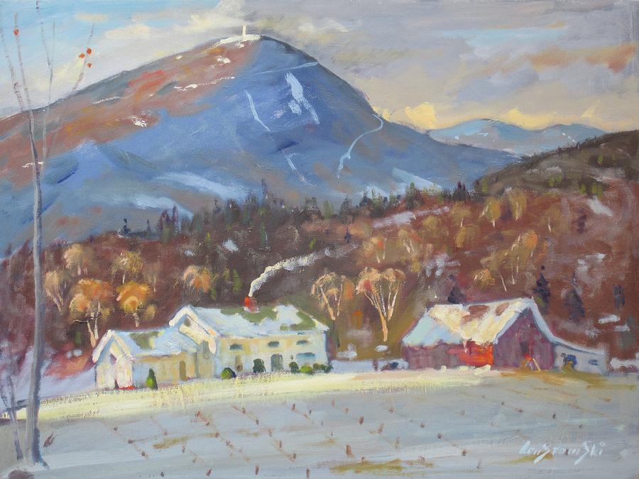 Mt Greylock from East Harbor Road Painting by Len Stomski