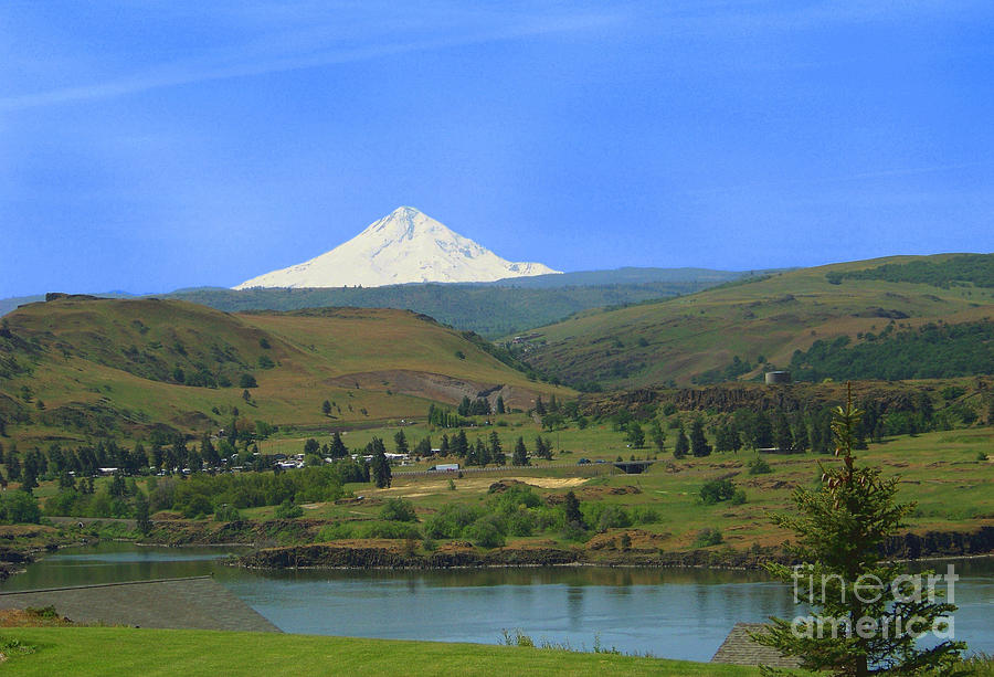 Mt Hood From Across the Columbia Photograph by Charles Robinson
