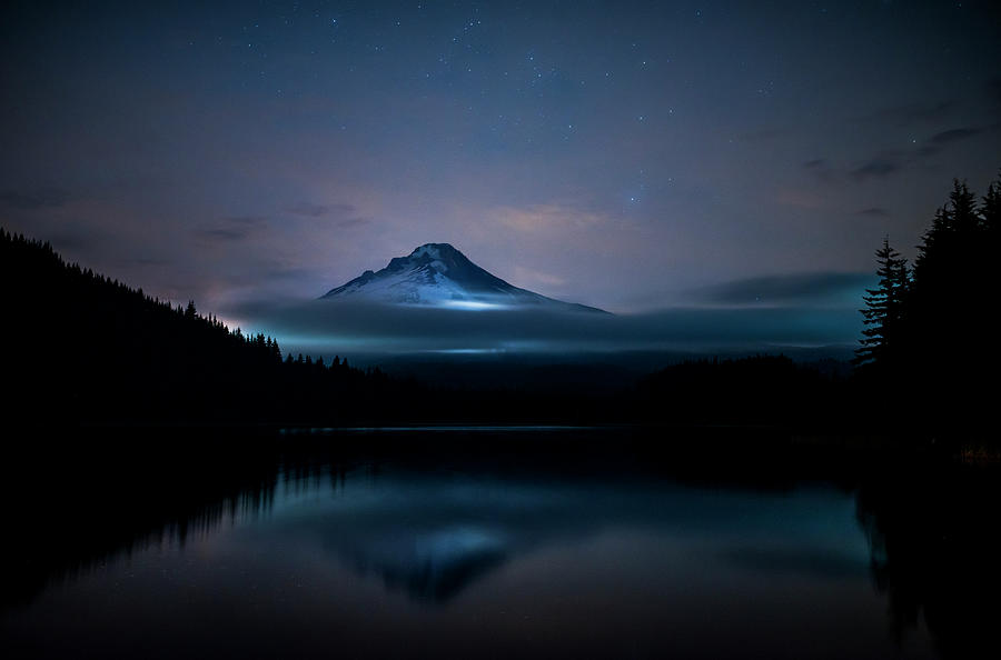 Mt. Hood From Trillium Lake - Under The Photograph by R. Kent Squires