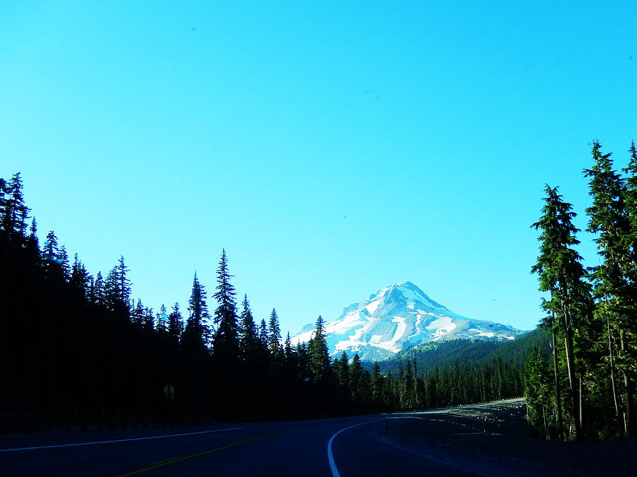 Mt. Hood road Photograph by Rosvin Des Bouillons - Fine Art America