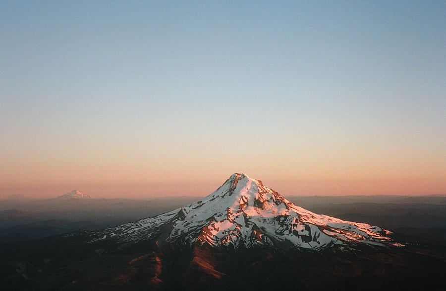 Mt. Hood Seen From A Plane Photograph by Danielle D. Hughson