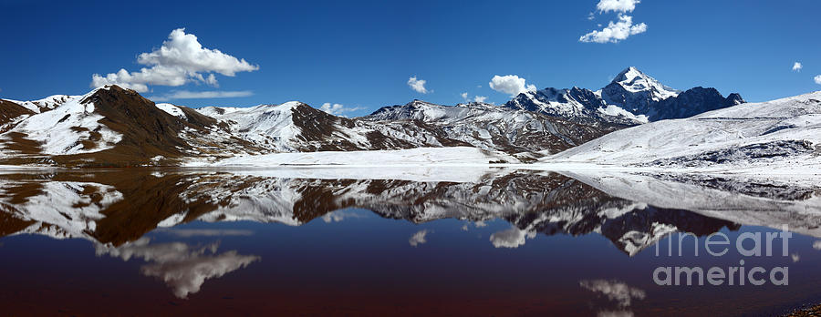 Mt Huayna Potosi Panorama Photograph by James Brunker