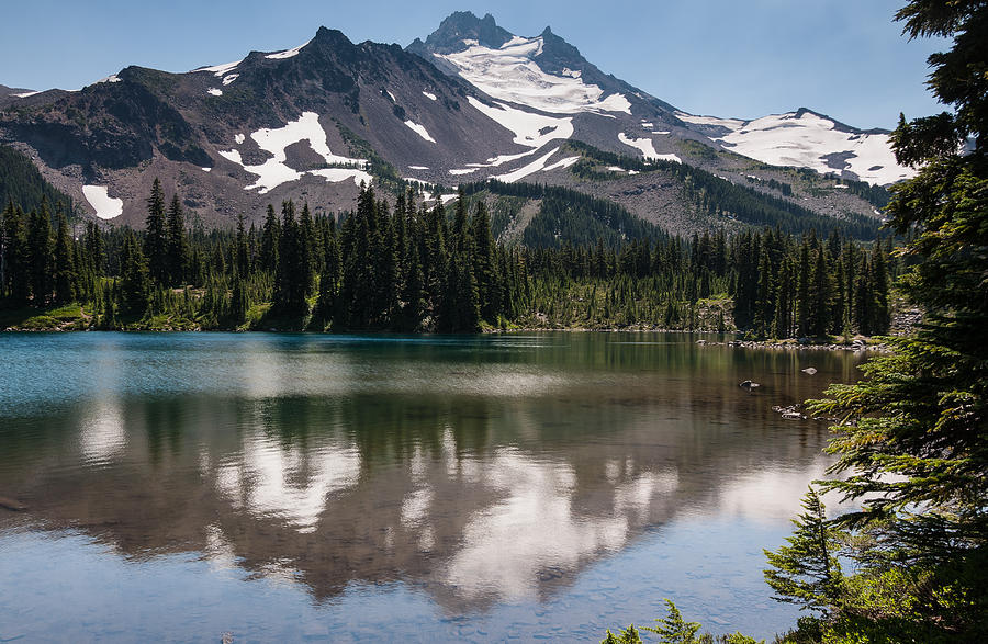 Mt. Jefferson from Scout Lake Photograph by Gordon Banks - Fine Art America