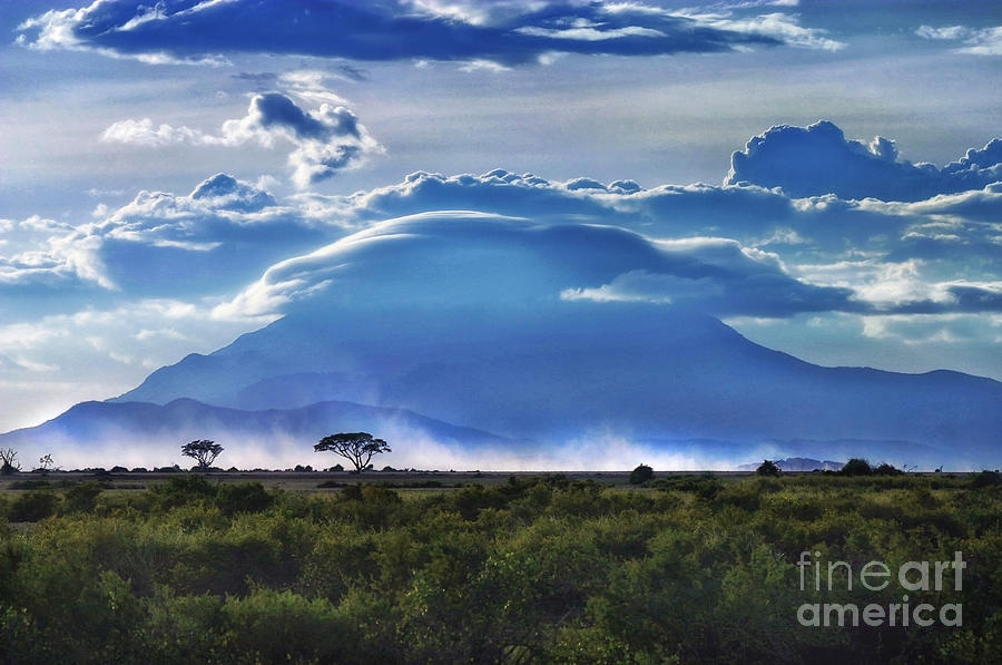 African Landscape Photograph - Mt Kilimanjaro by Kate McKenna