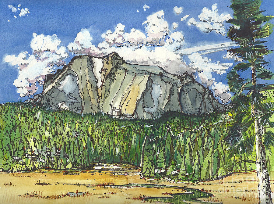Mt Lassen Painting by Terry Banderas