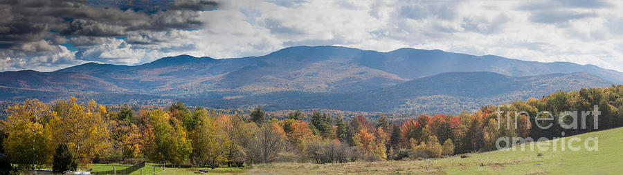 Mt Manfield Vermont and Foliage Photograph by Thomas Marchessault