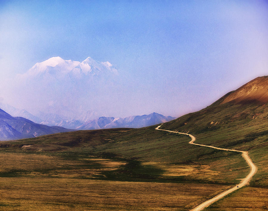 Landscape Photograph - Mt McKinley Peaking by Vicki Jauron