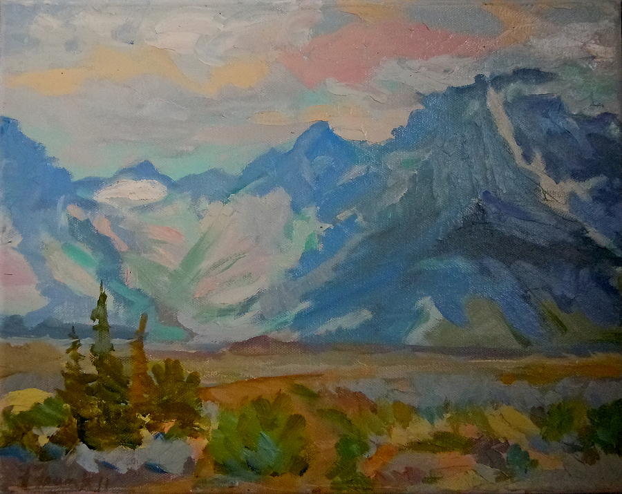Mt. Moran  Painting by Francine Frank