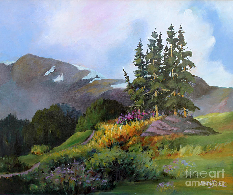 Mt. Rainier 2 Painting by Marta Styk