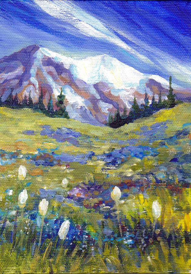 Landscape Painting - Mt. Rainier I by Peggy Wilson
